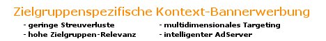 Kontext Bannerwerbung auf MoW