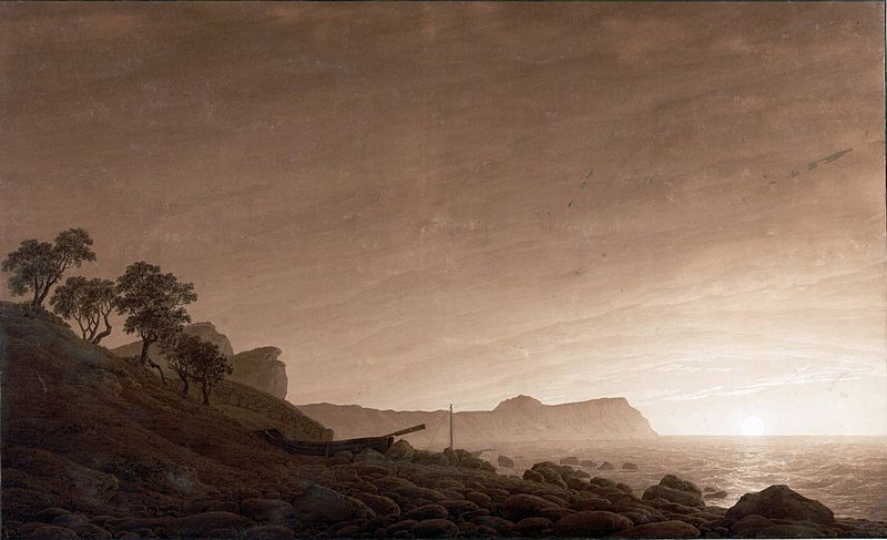 Caspar David Friedrich - Blick auf Arkona mit aufgehendem Mond
