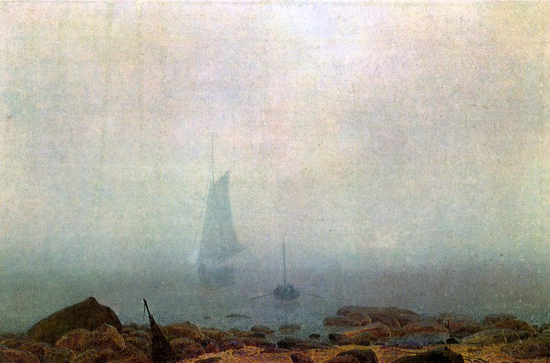 Caspar David Friedrich - Meeresstrand im Nebel