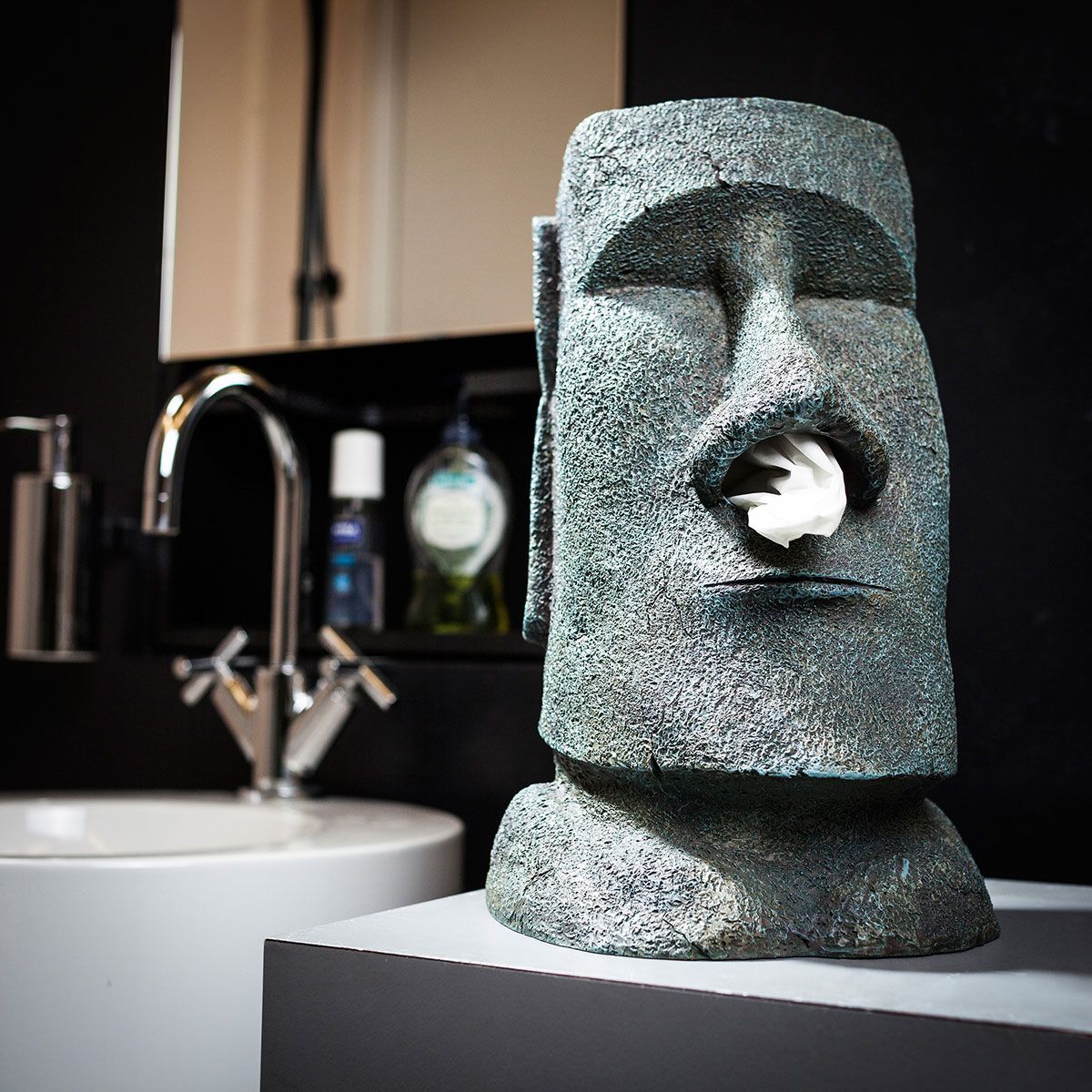 Originelle Geschenkideen - Moai Taschentuchhalter - Osterinsel-Style