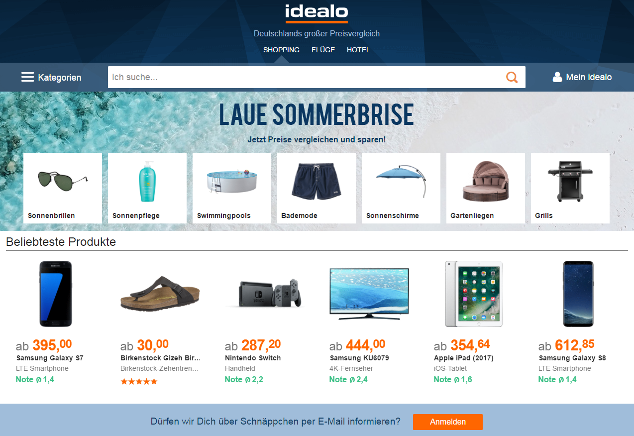 Idealo.de - Deutschlands größter Online Preisvergleich