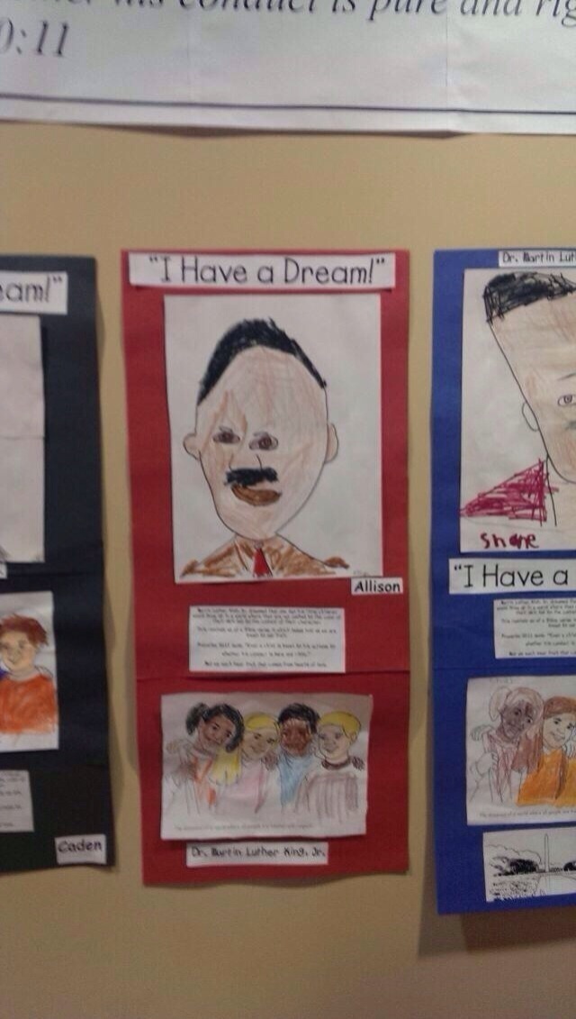 Lustige Kinderzeichnung - I have a dream